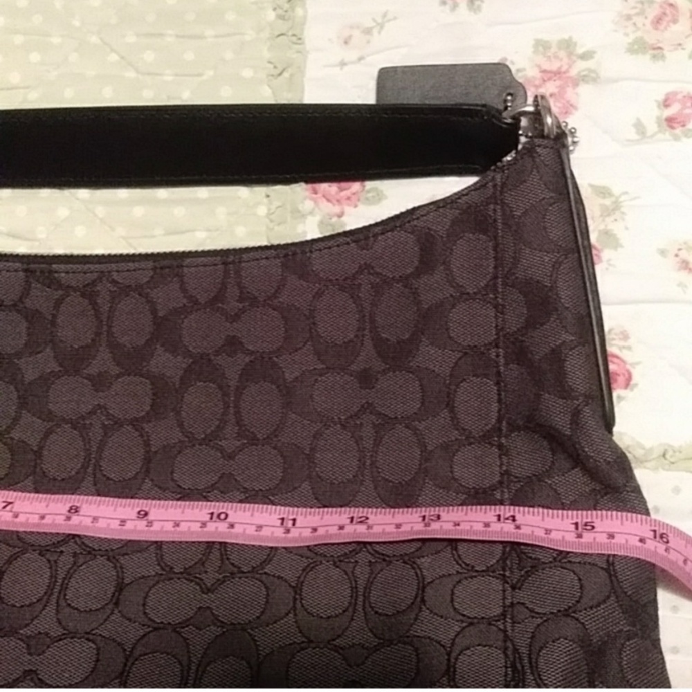 Coach Charcoal and black Signature Pattern Bag. - Picture 10 of 10